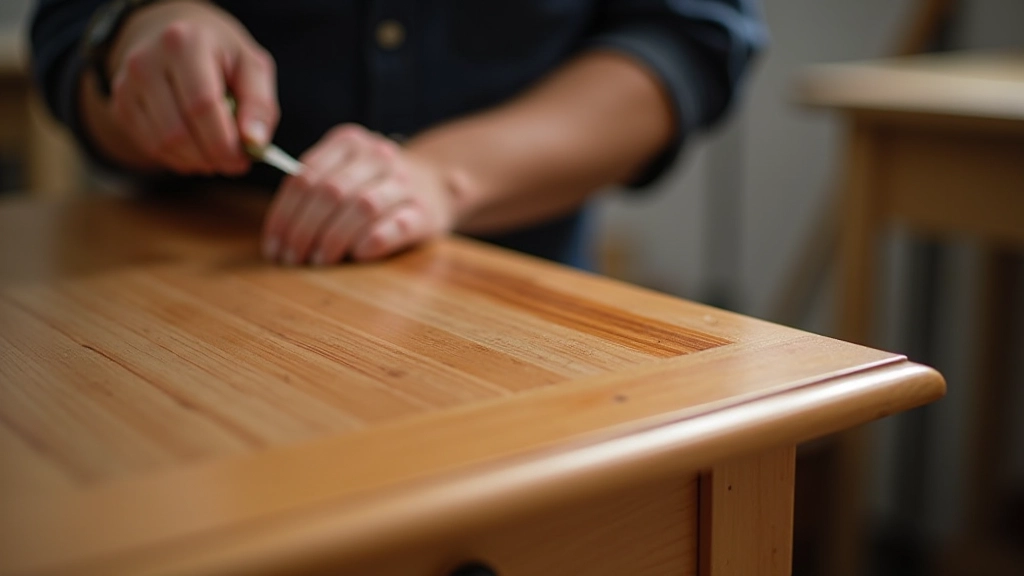 Vintage furniture restoration workshop